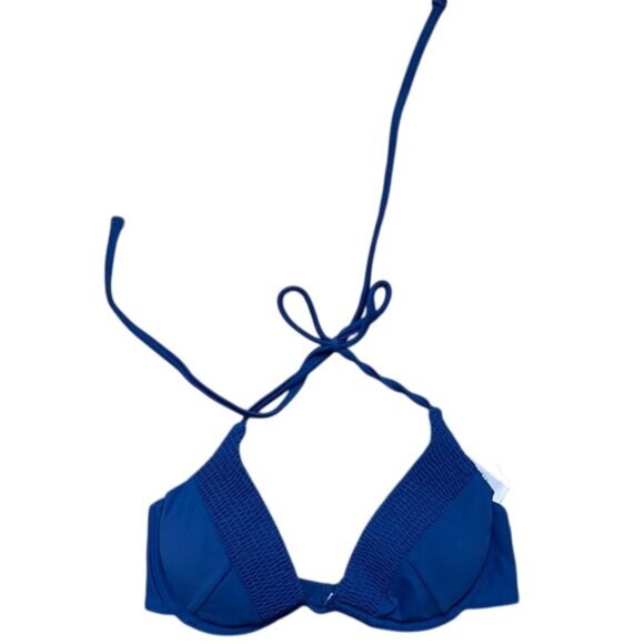 Tori Praver  Blue Pushup Bikini Top - Picture 1 of 2